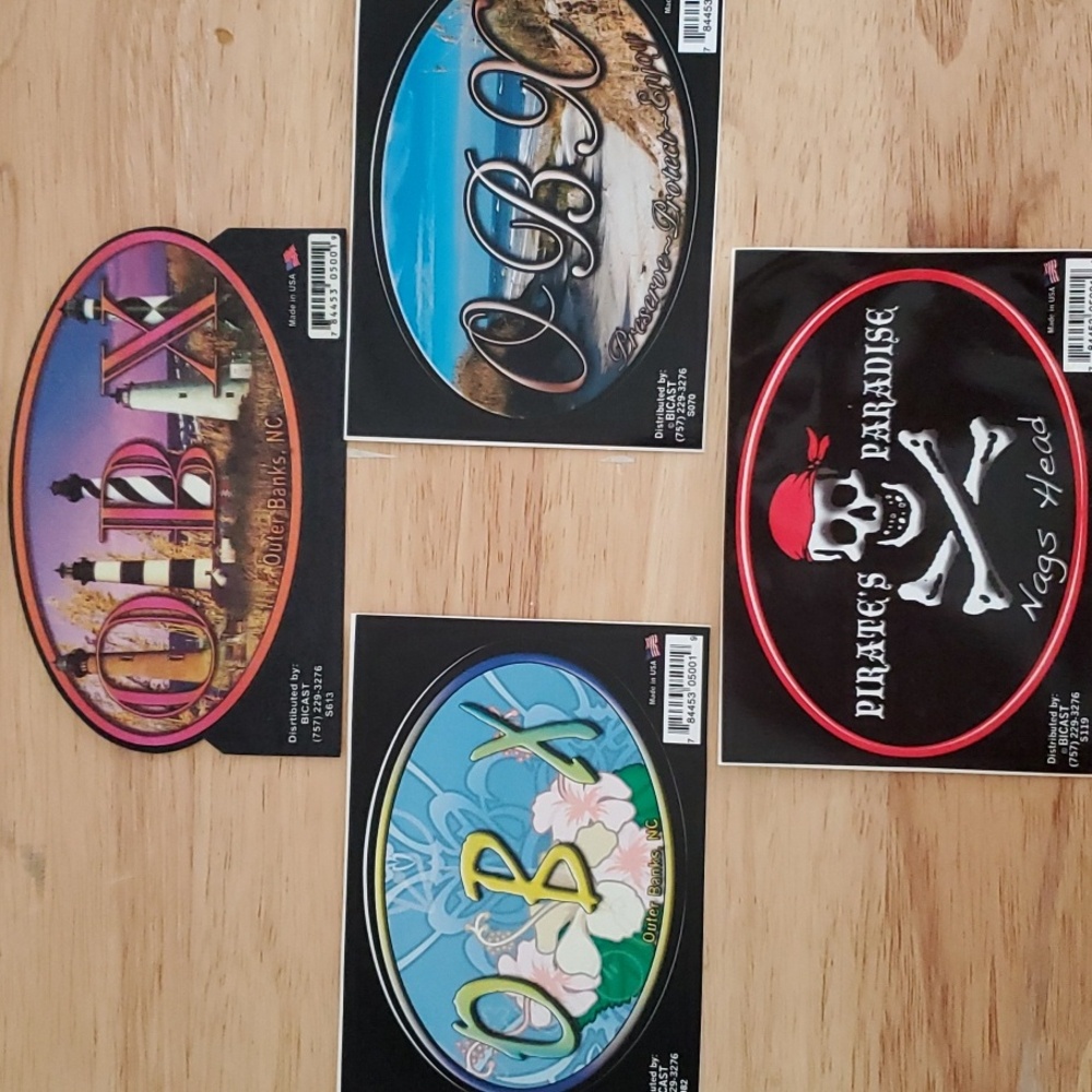 OBX 4-  Outer Banks Stickers
